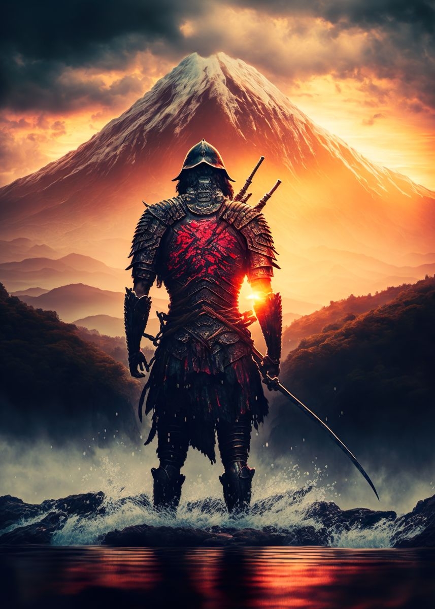 860x1200 Samurai Warrior' Poster, Phone