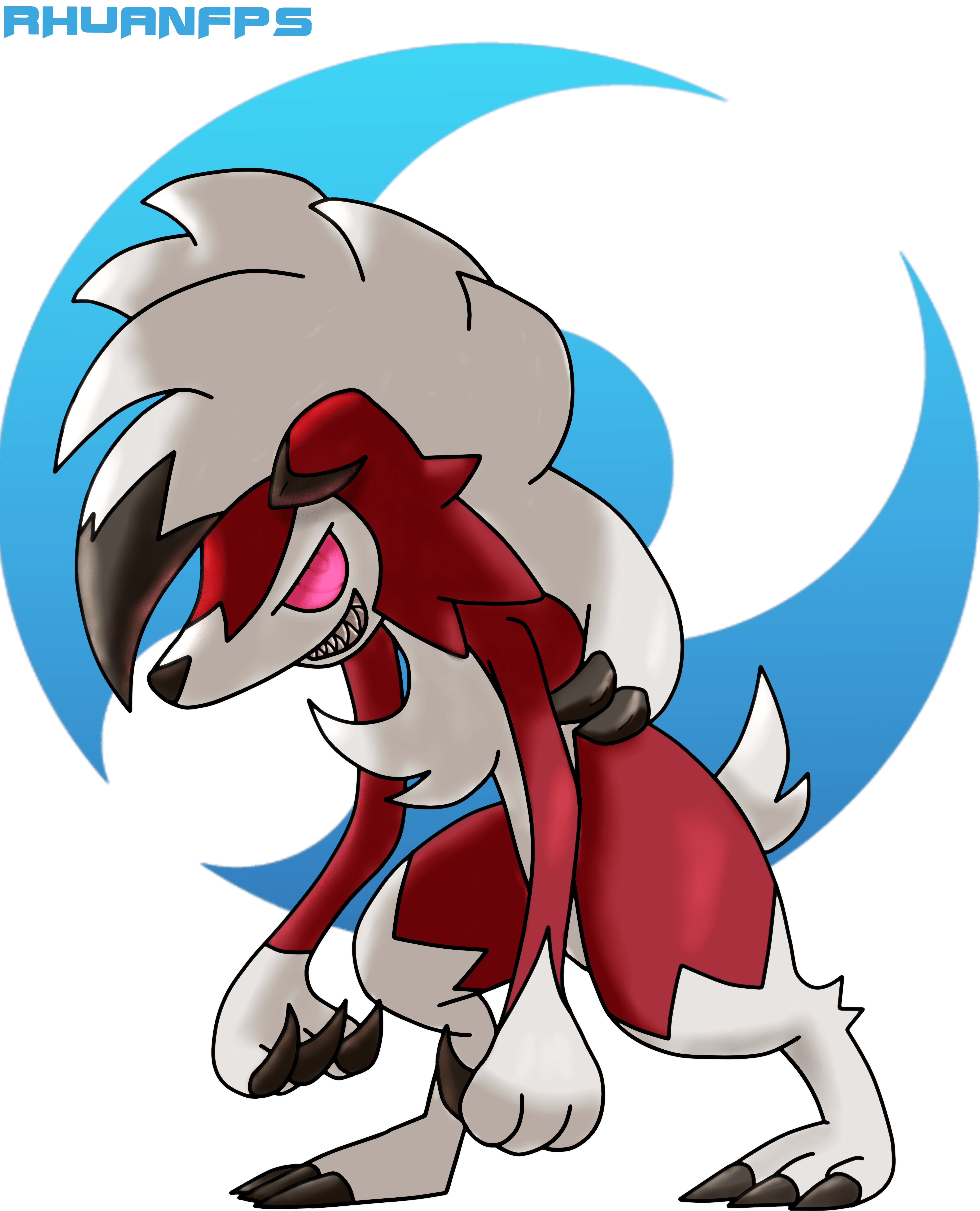 4680x5780 lycanroc night form, Phone