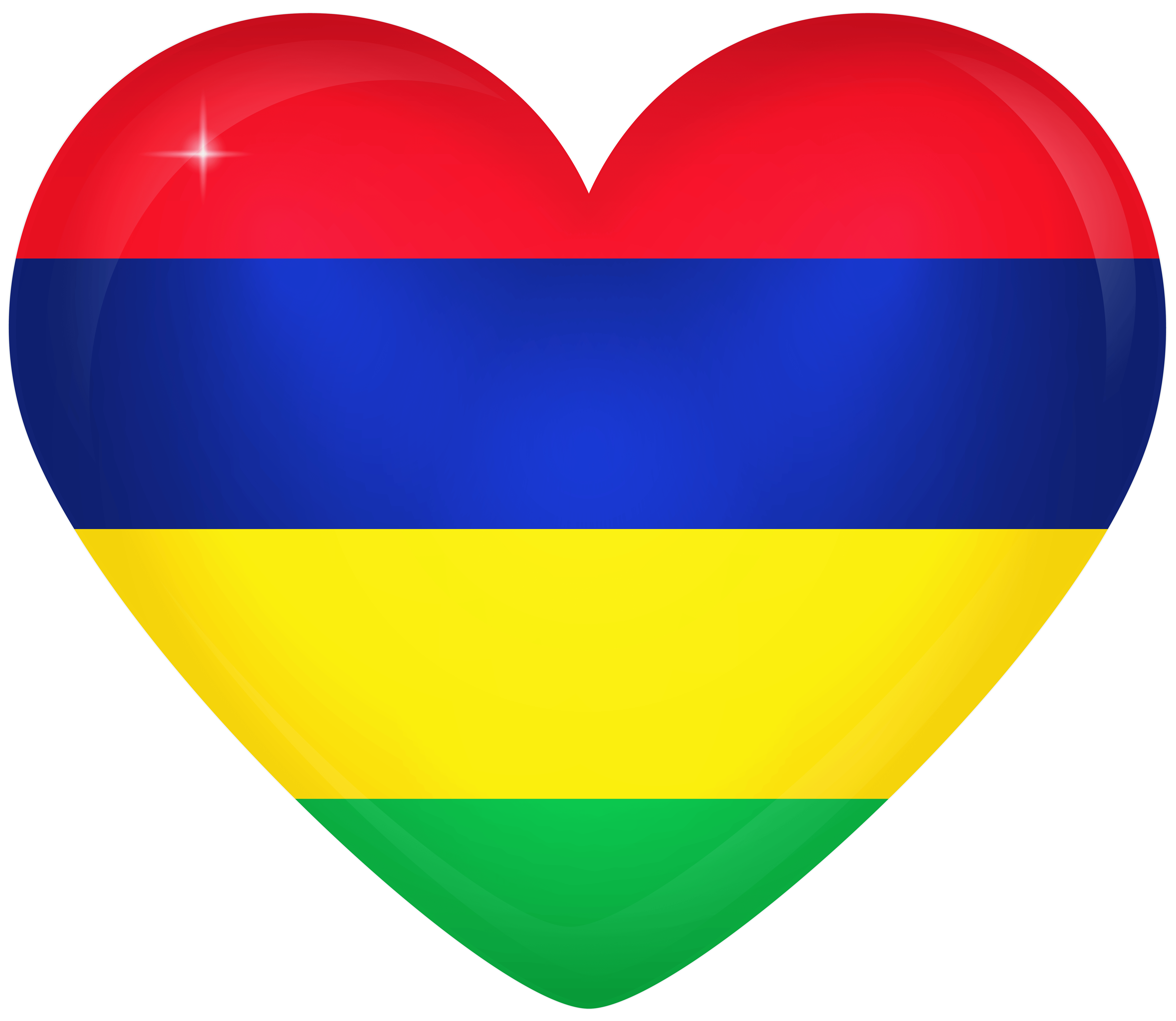 6000x5210 Mauritius Large Heart Flag Quality, Desktop