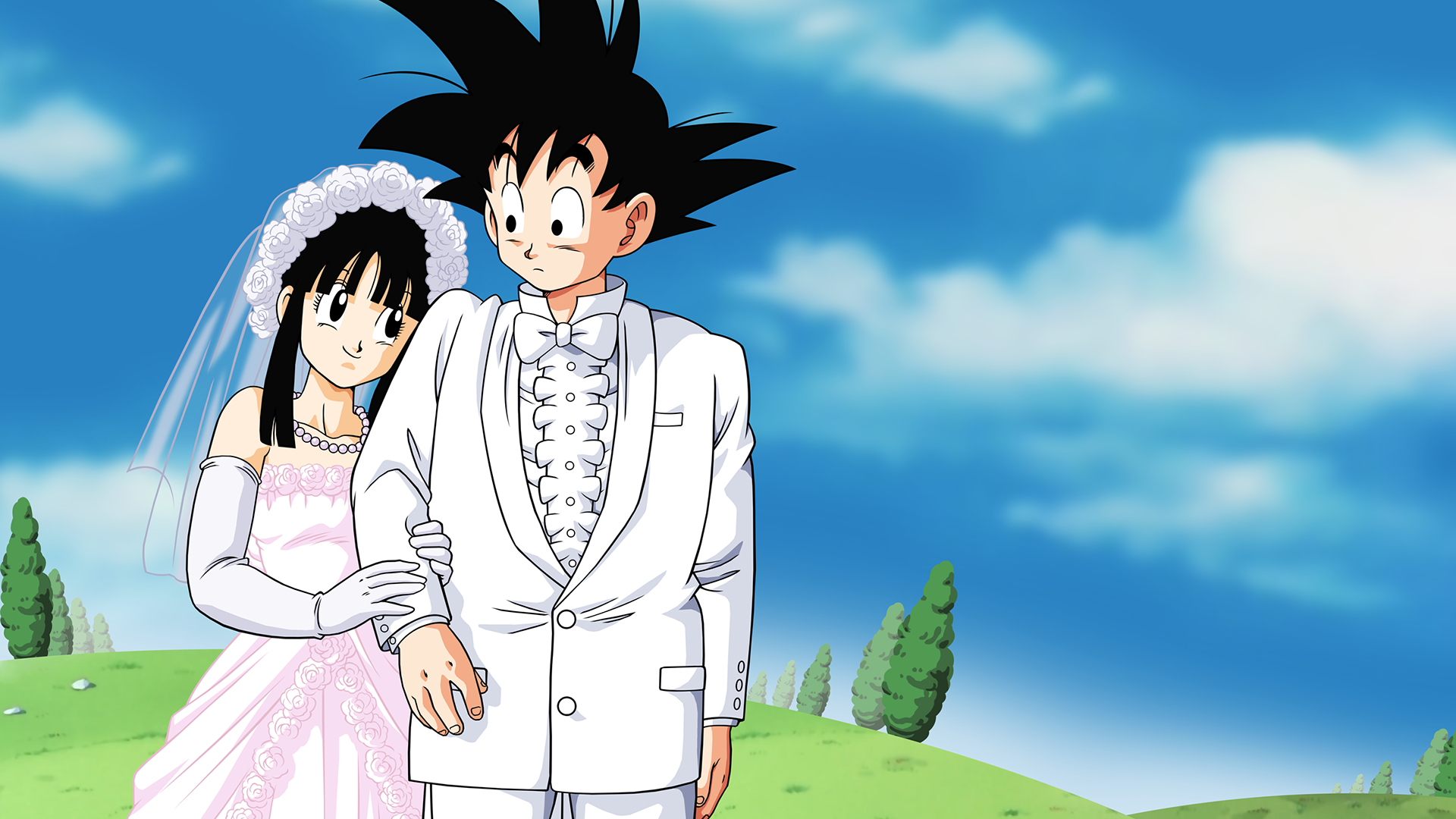 1920x1080 Goku And Chi Chi Marriage HD Wallpaper. Background Image, Desktop