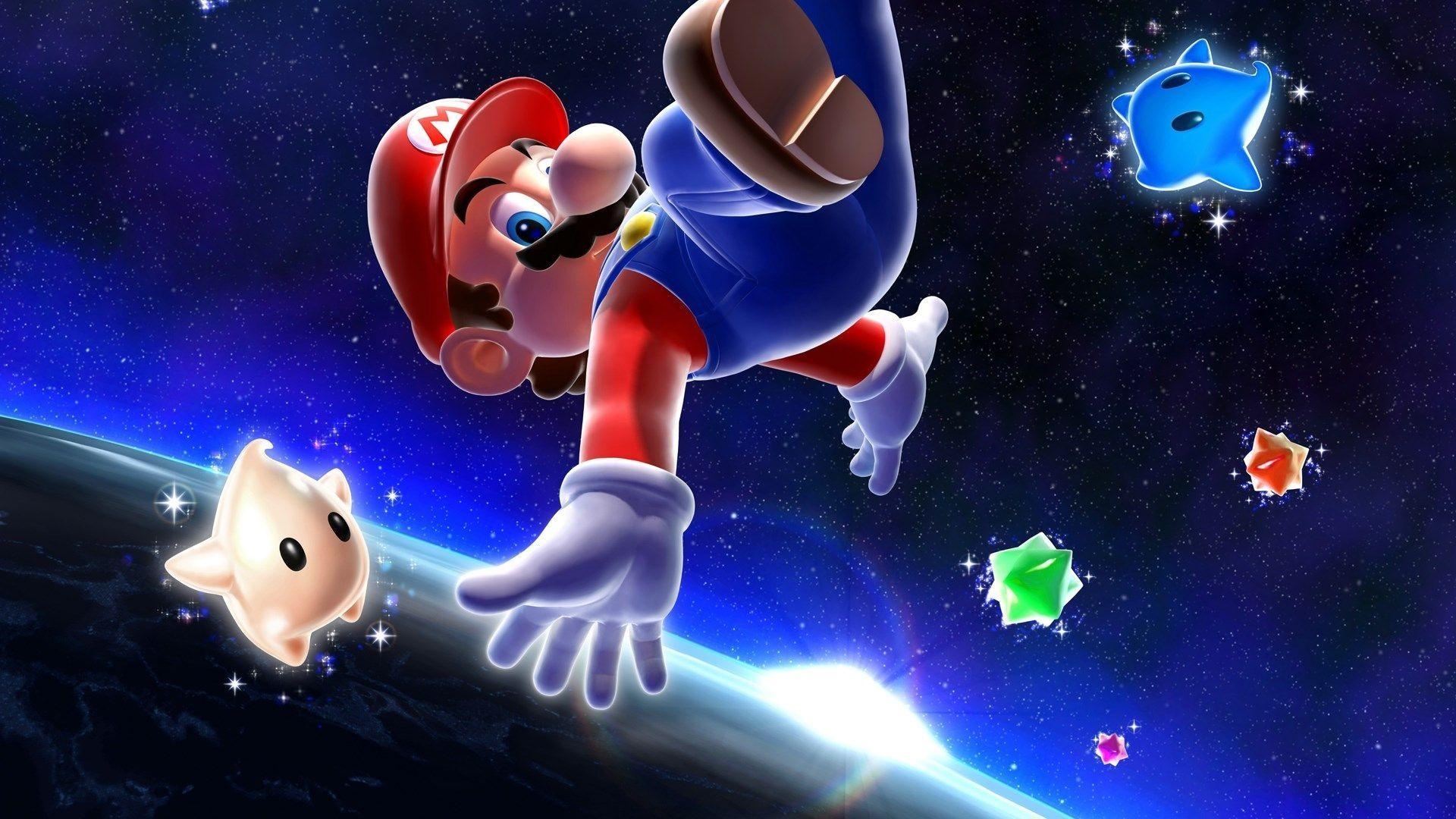 1920x1080 super mario galaxy background wallpaper free mario galaxy, Desktop