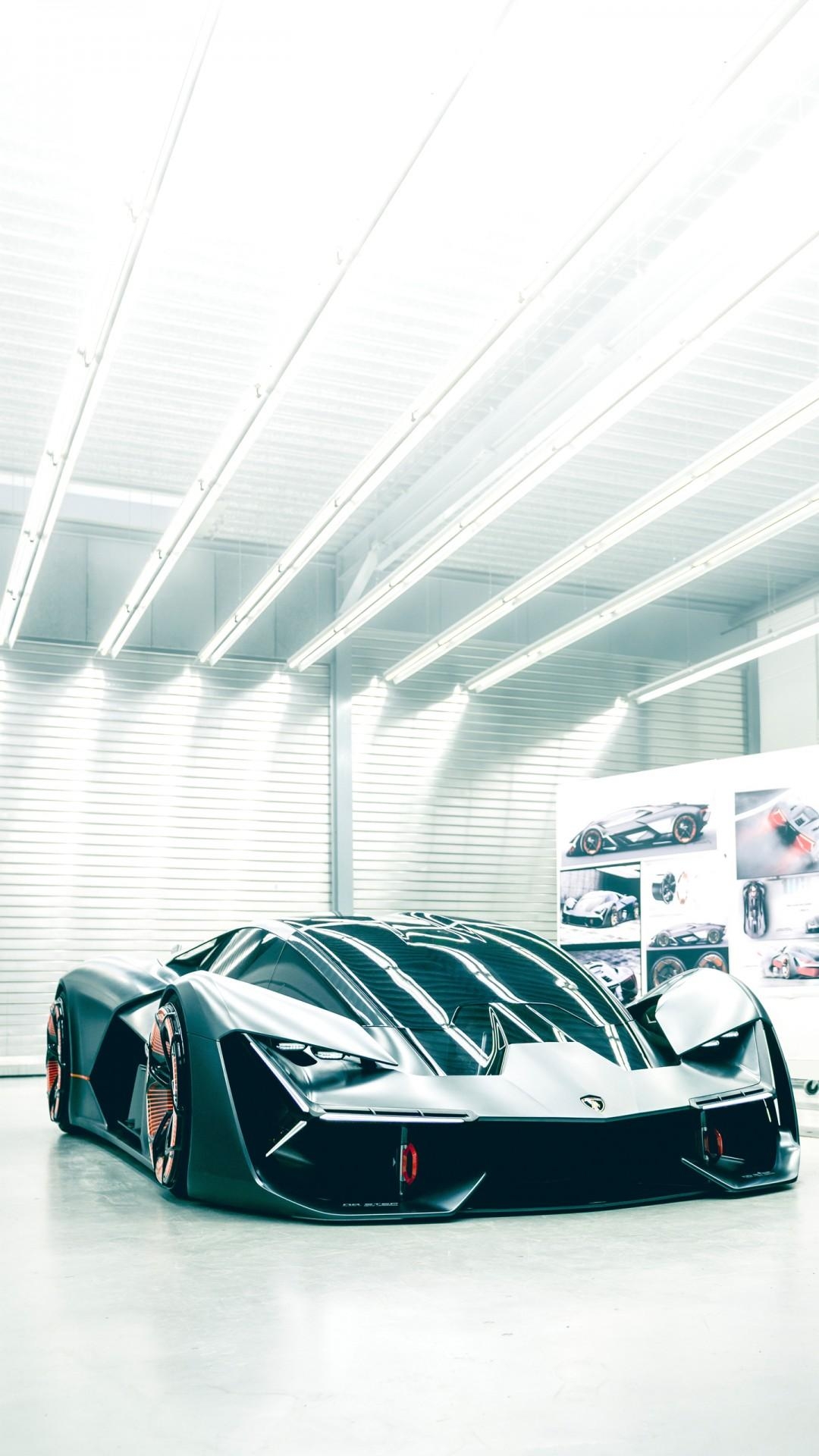 1080x1920 WALLPAPERS HD: Lamborghini Terzo Millennio, Phone