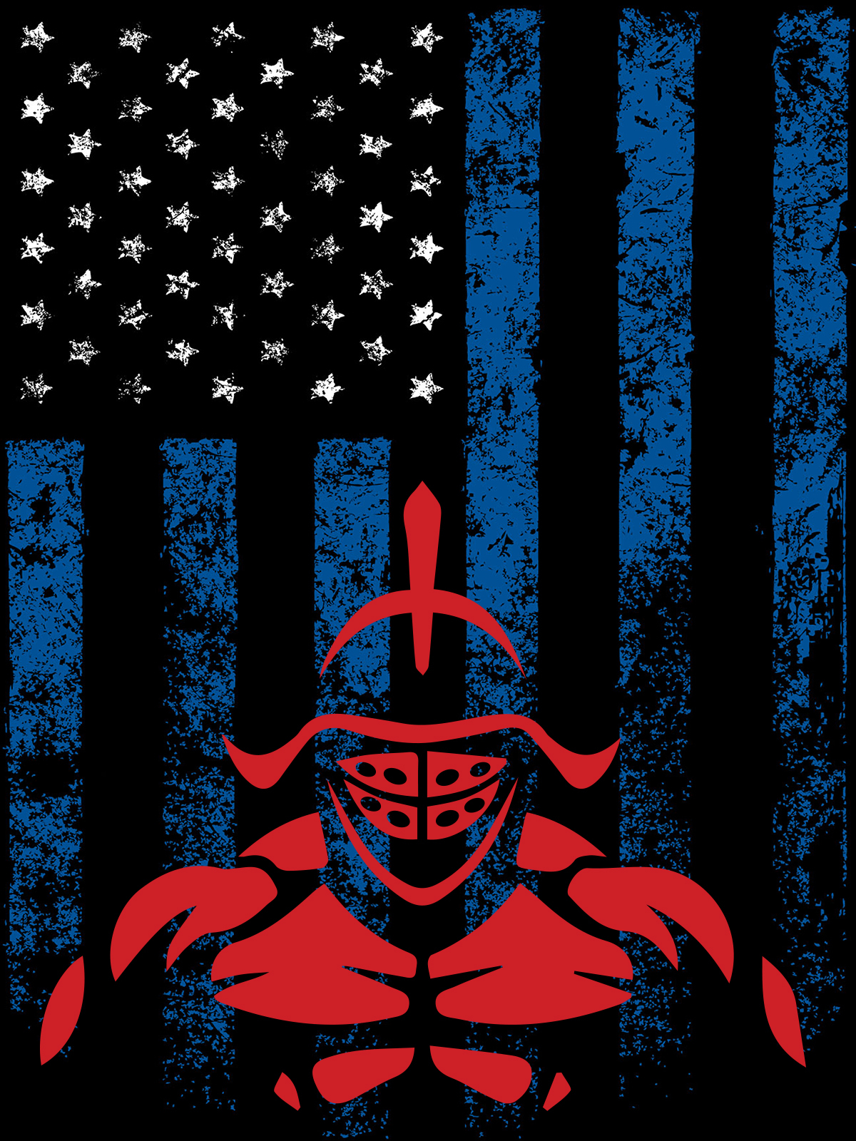 1200x1600 Thin Blue Line USA Flag Spartan Poster, Phone