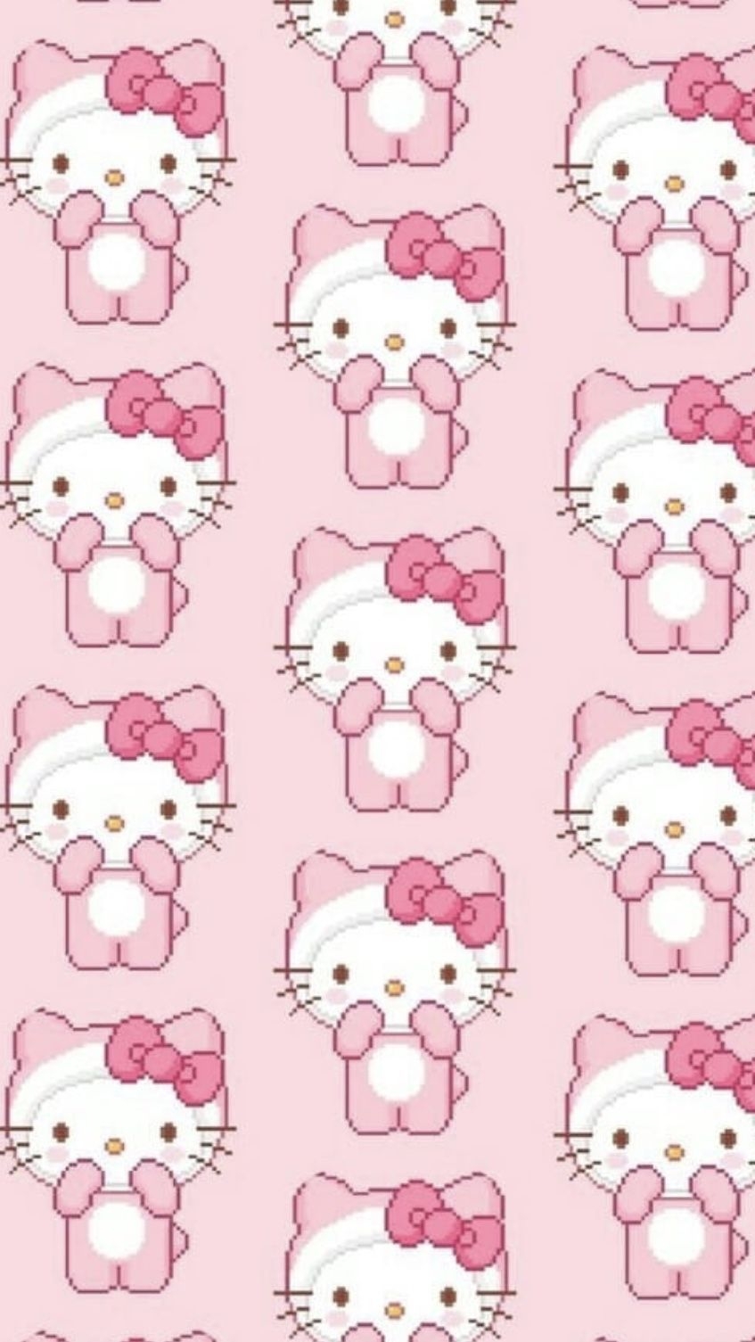 850x1510 Pink Hello Kitty Wallpaper. Pink hello kitty, Hello kitty background, Hello kitty wallpaper, Phone