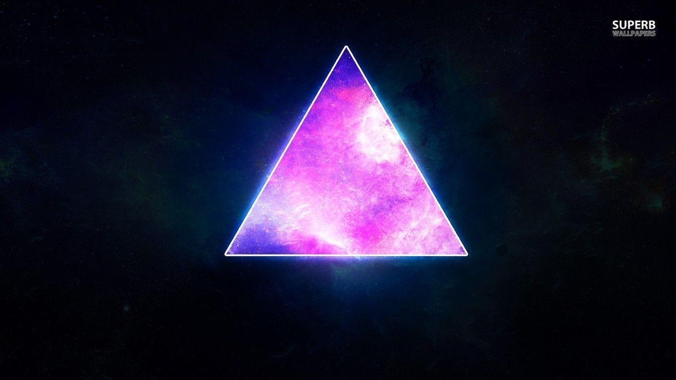 1370x770 Cosmic triangle wallpaper. Image. Abstract, Desktop