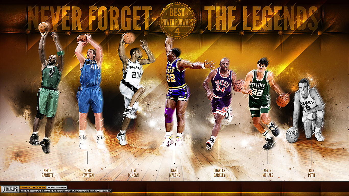 1370x770 Free download NBA Power Forwards of All Time Wallpaper, Desktop