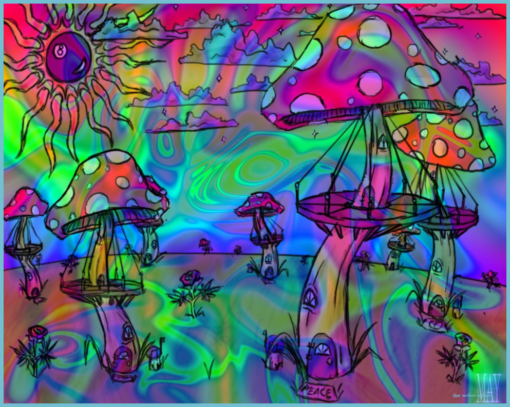 1000x800 Trippy Mushroom Wallpaper On Mushroom Wallpaper, Desktop