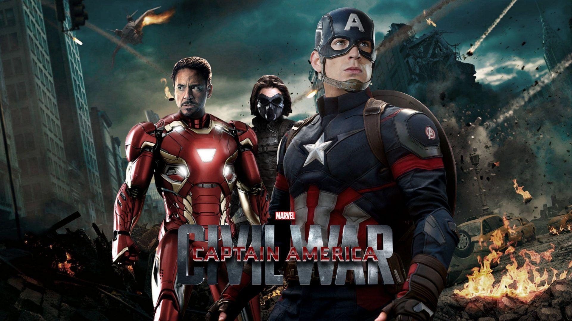 1920x1080 Captain America And Iron Man Civil War Ultra HD 4k Resolution, Desktop