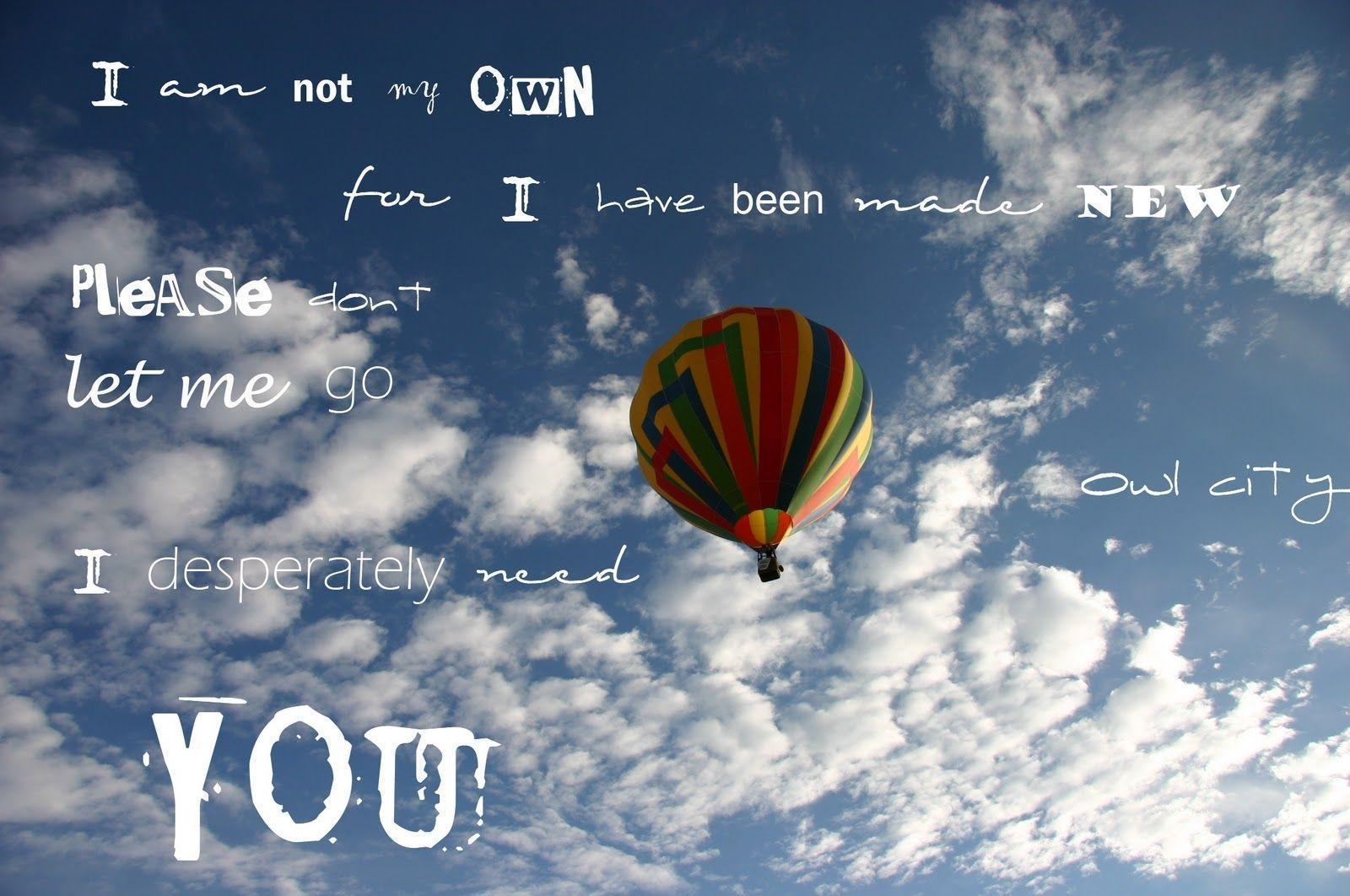 1600x1070 Animals For > Owl City Wallpaper Lyrics, Desktop