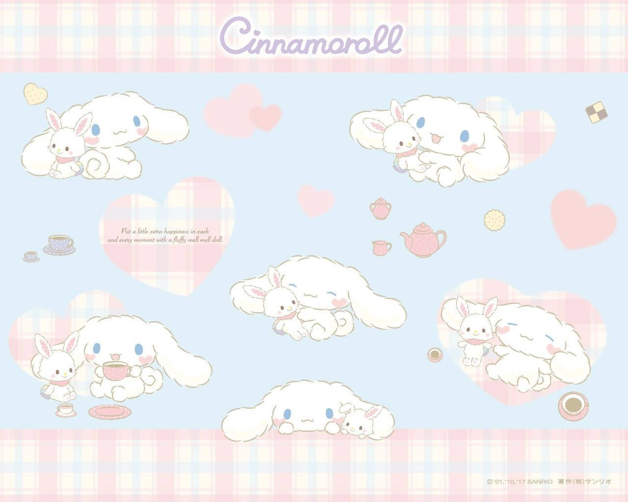 1280x1030 Download Cinnamoroll With Mell Mell Doll Wallpaper, Desktop