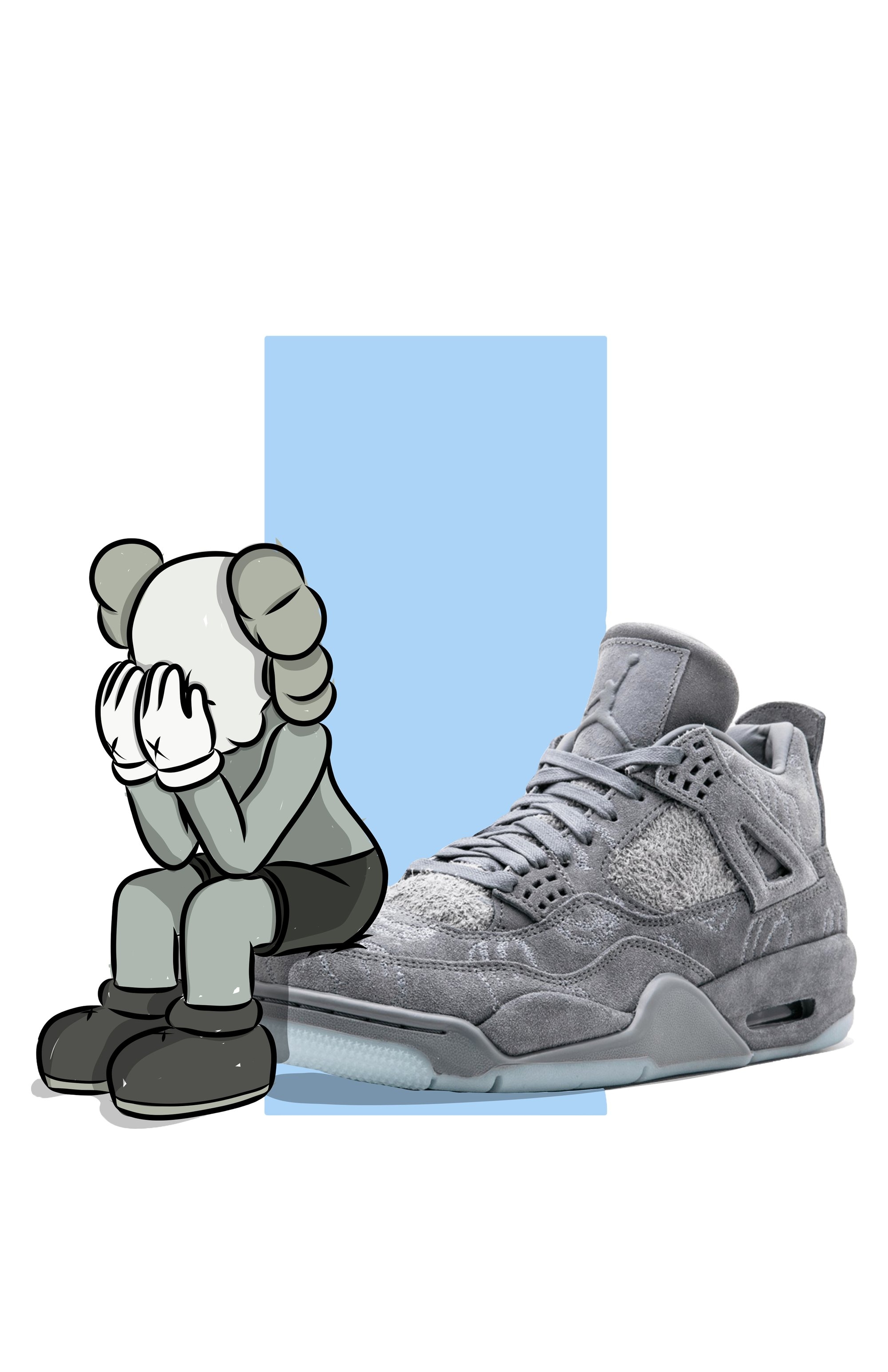 2000x3090 KAWS AIR JORDAN 4, Phone