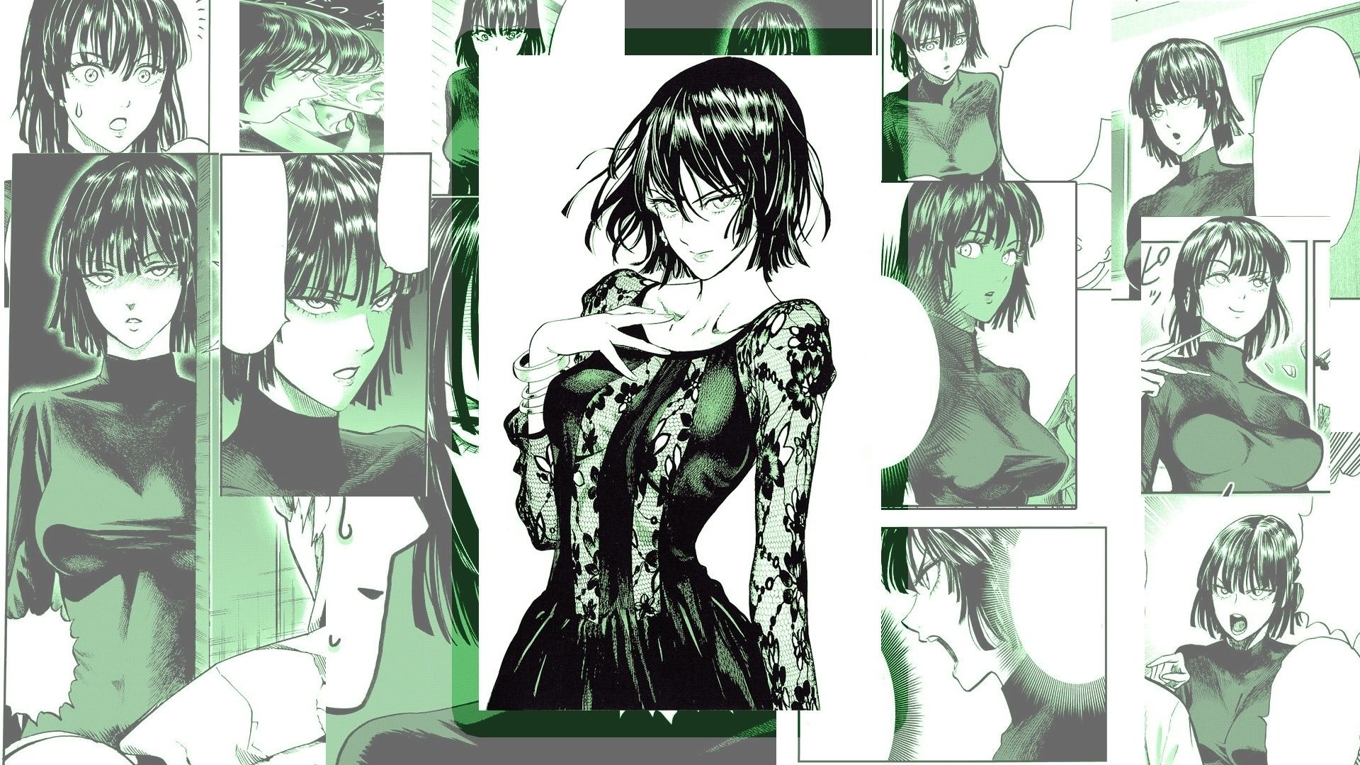 1920x1080 Desktop Wallpaper Collage, One Punch Man, Fubuki, HD Image, Picture, Background, E751f5, Desktop