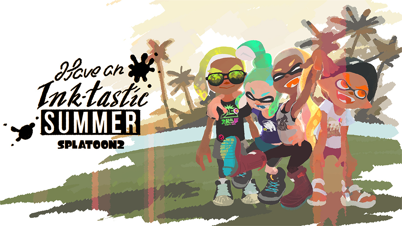 1370x770 Splatoon 2 Summer, Desktop