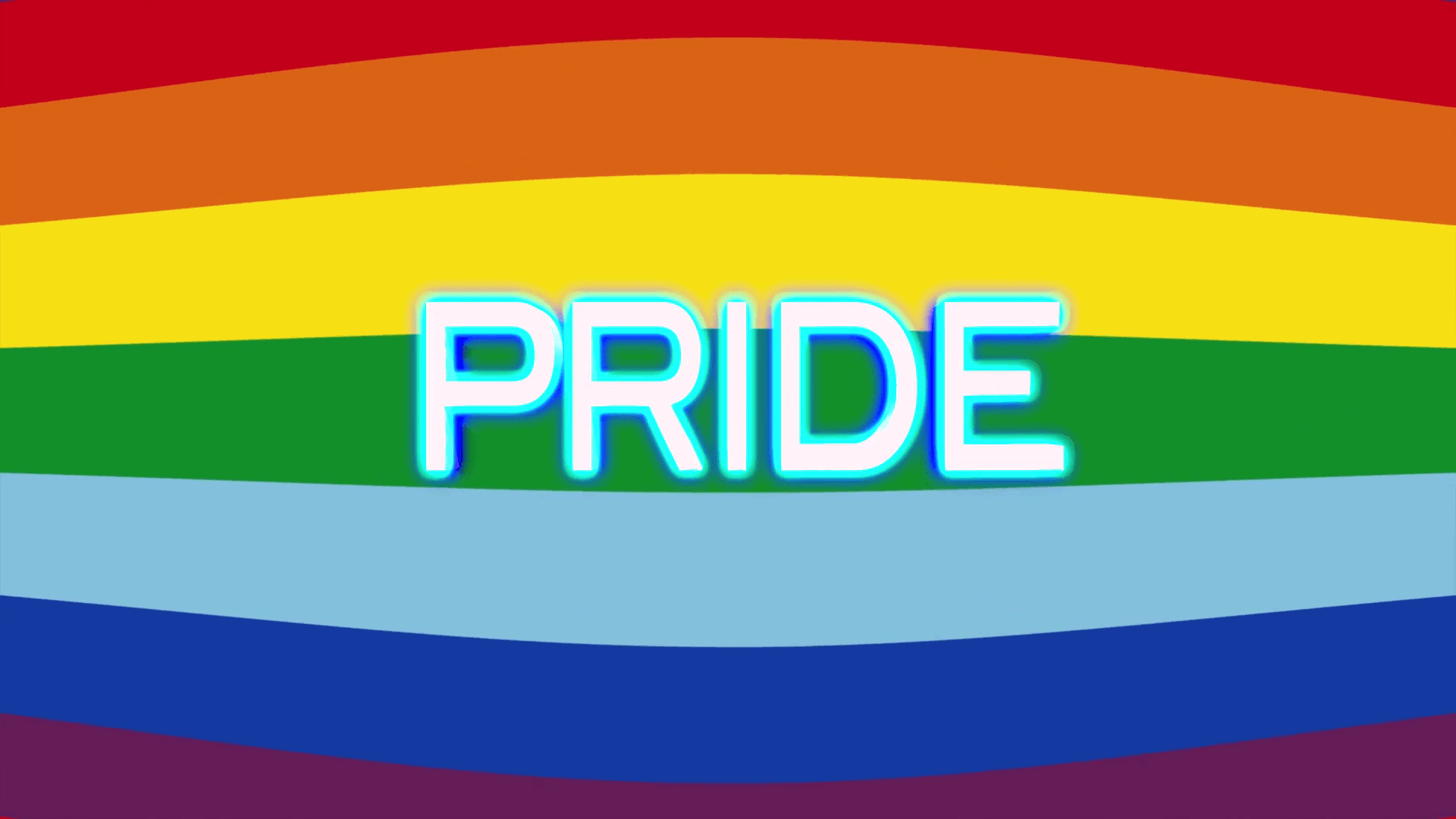 1920x1080 Beautiful Gay Pride Rainbow Flag Animated, Background 4K Video, Desktop