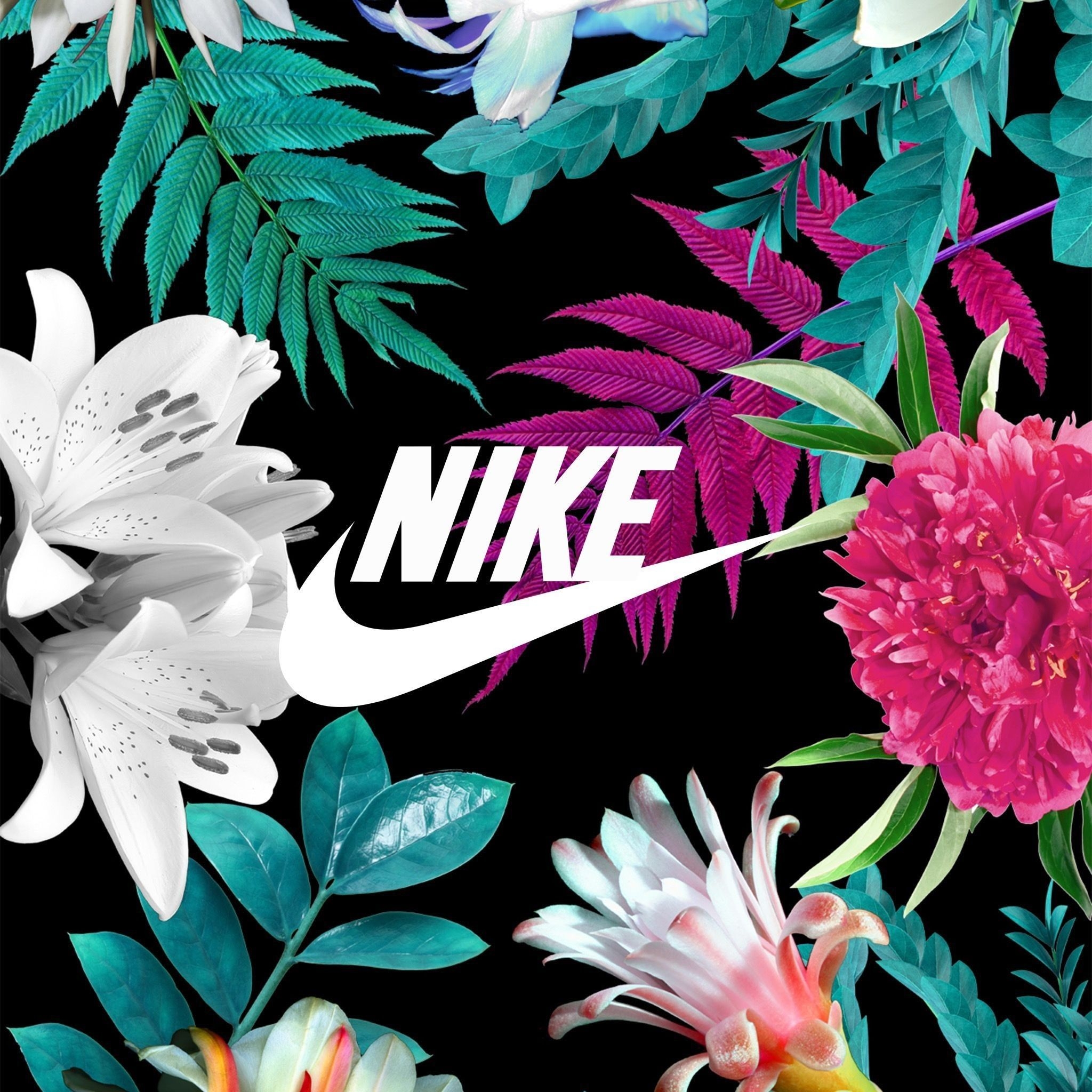 2050x2050 Nike Flower Wallpaper Free Nike Flower Background, Phone