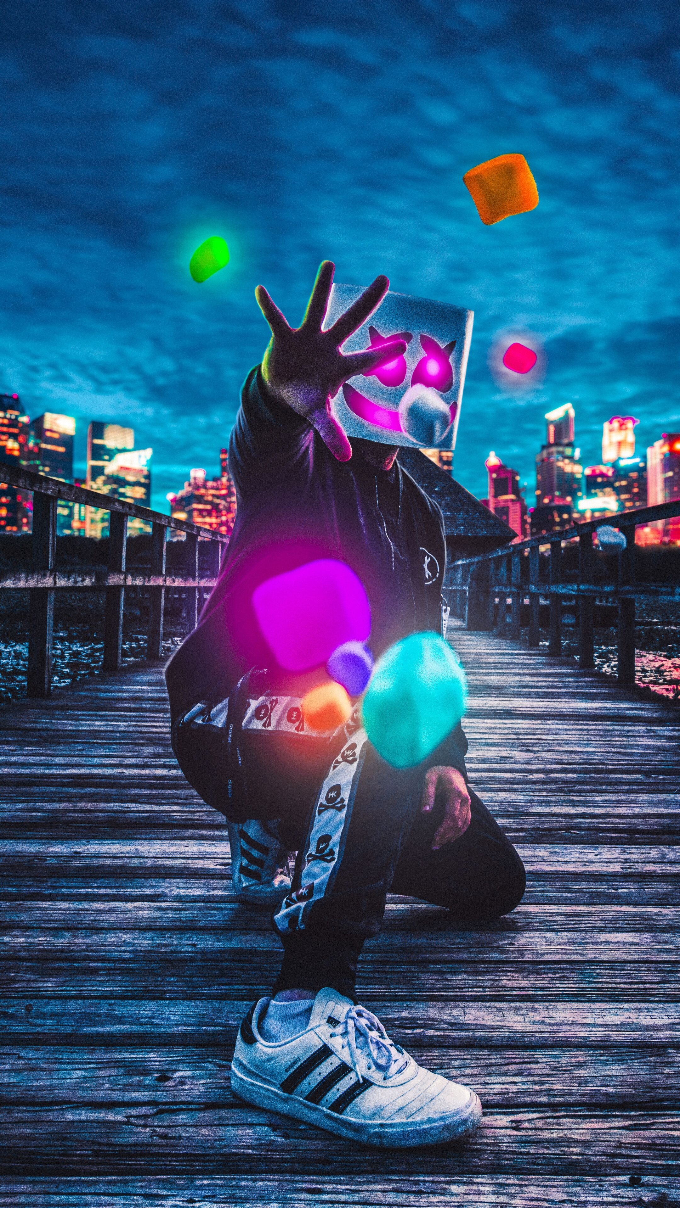 2160x3840 Marshmello, DJ, Digital Art, 4K phone HD Wallpaper, Image, Background, Photo and Picture. Mocah HD Wallpaper, Phone