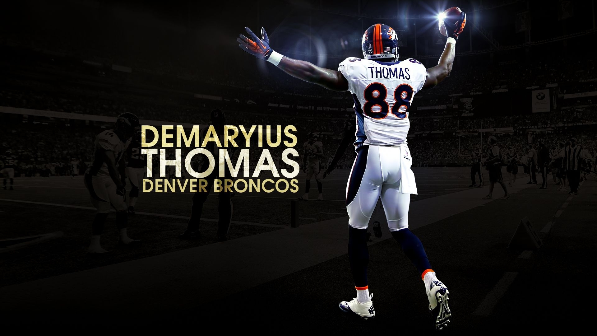 1920x1080 Demaryius Thomas Denver Broncos HD Wallpaper. Awsome Wallpaper Denver Broncos, Old West Denver Broncos Wallpaper and Denver 4th of July Wallpaper, Desktop