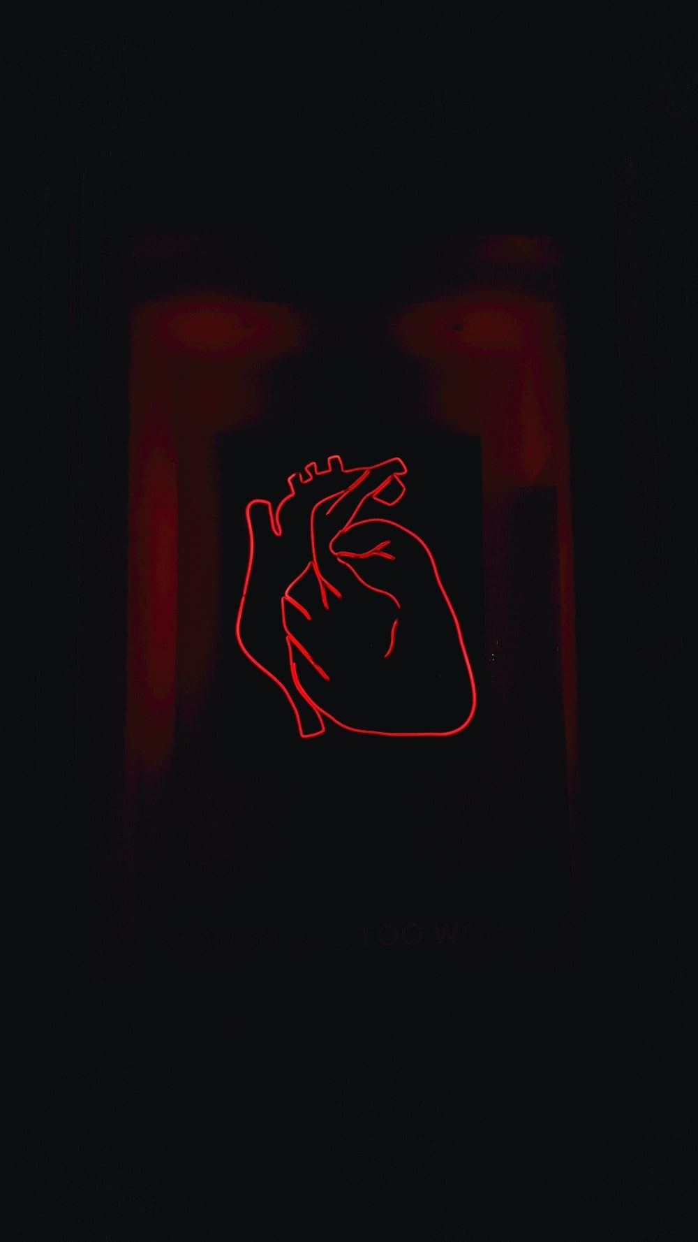 1000x1780 Neon Red Aesthetic Desktop Wallpaper, Phone