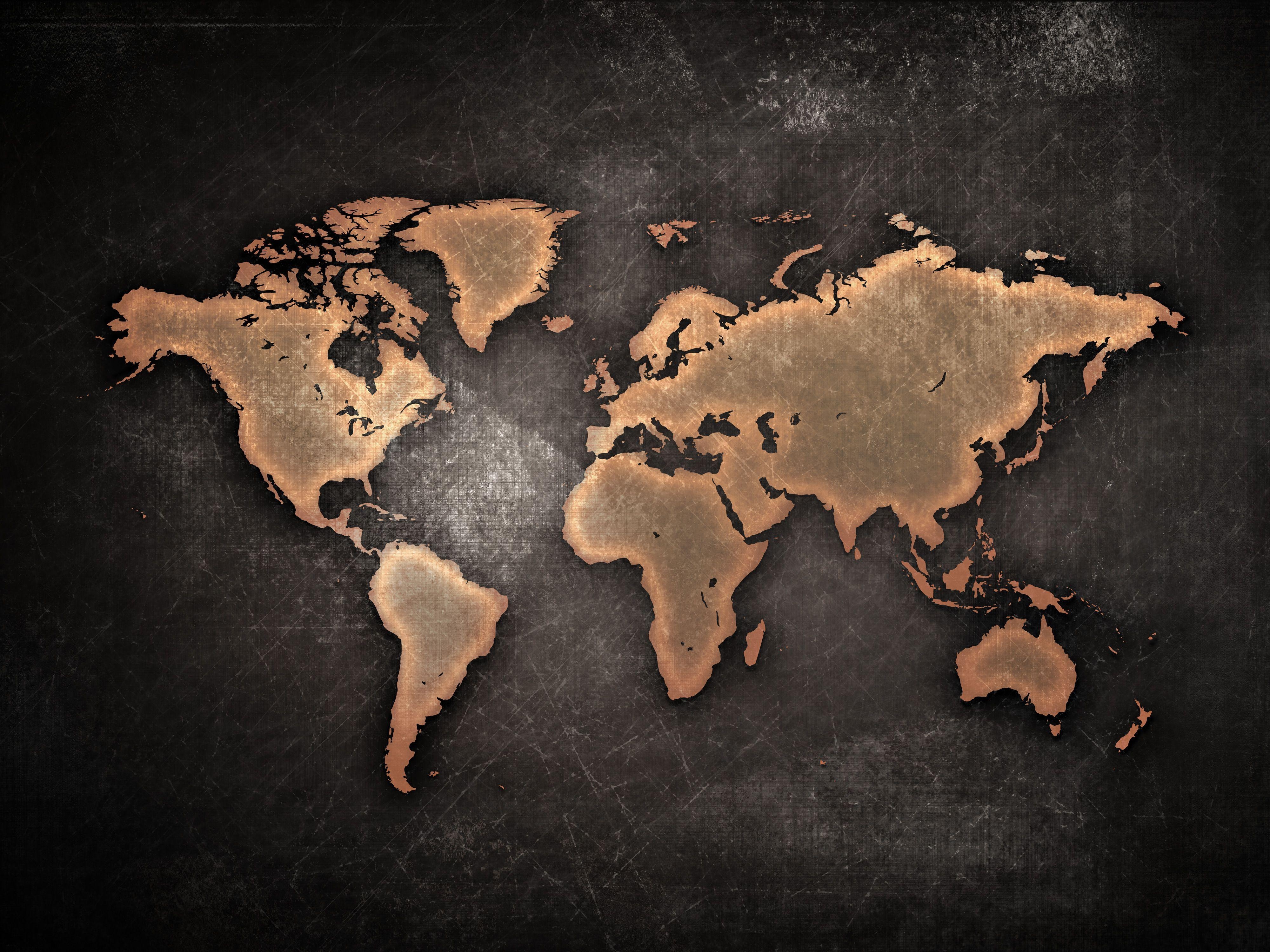 4000x3000 4K Ultra HD World Map Wallpaper and Background Image, Desktop