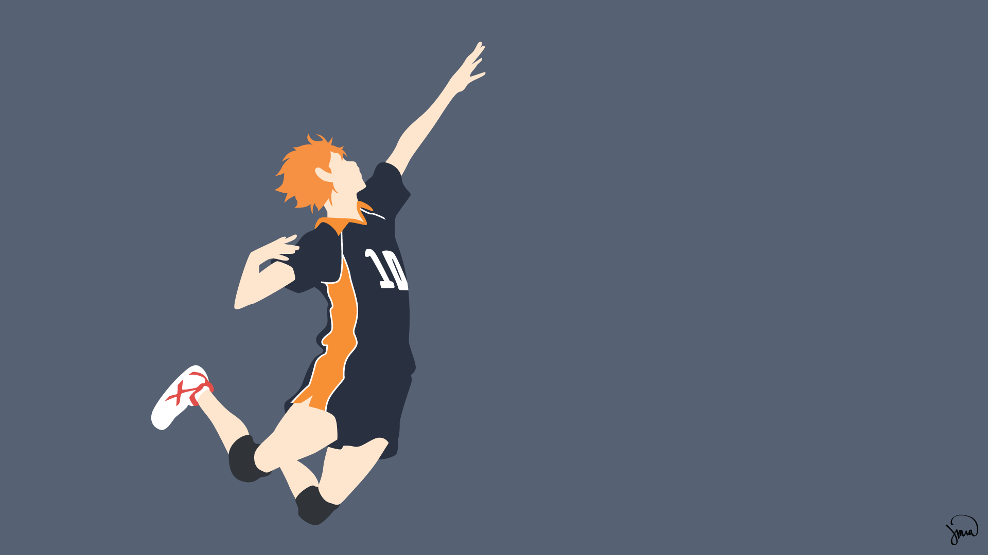 1920x1080 Hinata Shouyou Haikyuu Minimalist By Greenmapple Diydf 1920×1080, Desktop