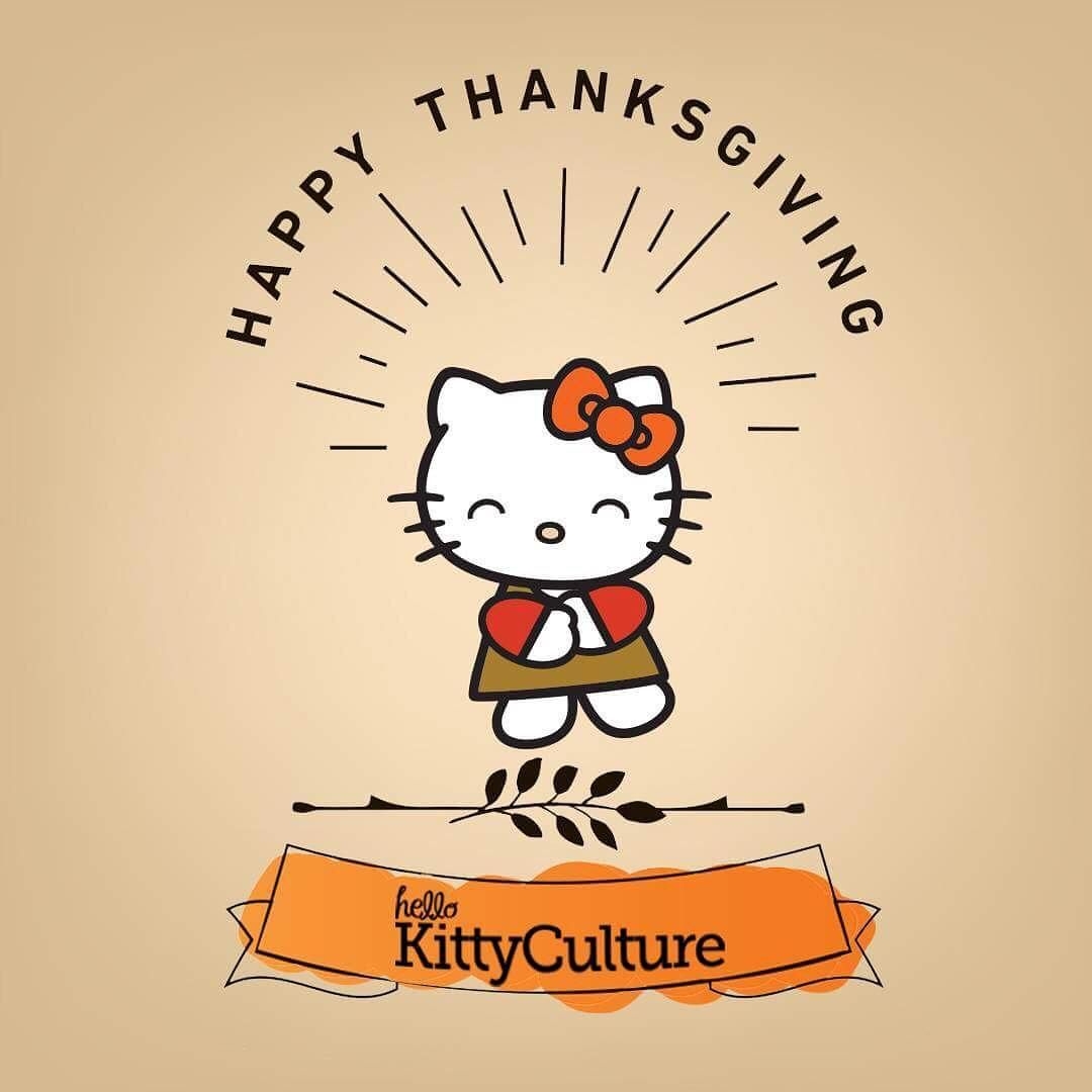 1080x1080 Hello Kitty Culture wishes you a Happy Thanksgiving!! Showing gratitude for the present moment is the. Hello kitty, Hello kitty halloween, Thanksgiving wallpaper, Phone