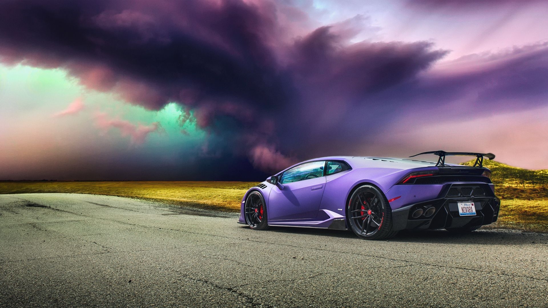 1920x1080 Car Lamborghini Lamborghini Huracan Purple Car Sport Car Supercar Vehicle Wallpaper:, Desktop