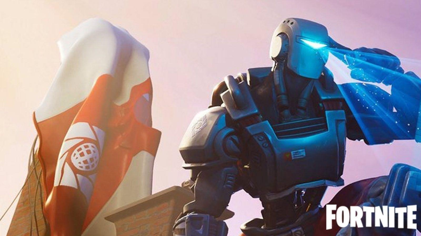 1600x900 Fortnite: Leaked Week 8 Hunting Party screen features the A.I.M skin, Desktop