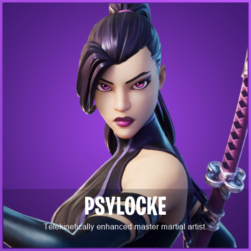 520x520 Psylocke Fortnite wallpaper, Phone