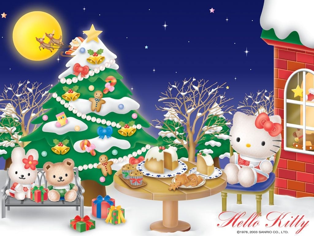 1030x770 Hello Kitty Christmas Wallpaper Free Hello Kitty Christmas Background, Desktop