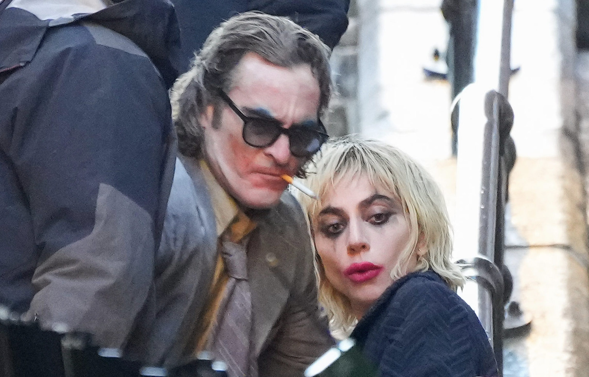 2290x1470 Joker 2 Set Photo: Lady Gaga, Joaquin, Desktop