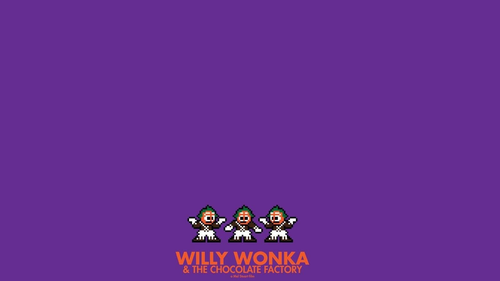 1600x900 Movies Posters Willy Wonka Chocolate Factory 8 Bit Wallpaper, Desktop