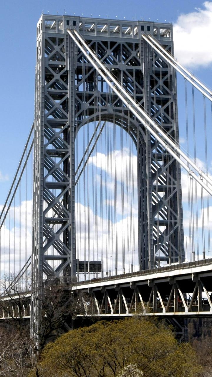 720x1280 Download  Wallpaper George Washington Bridge, Girder Bridge, Phone