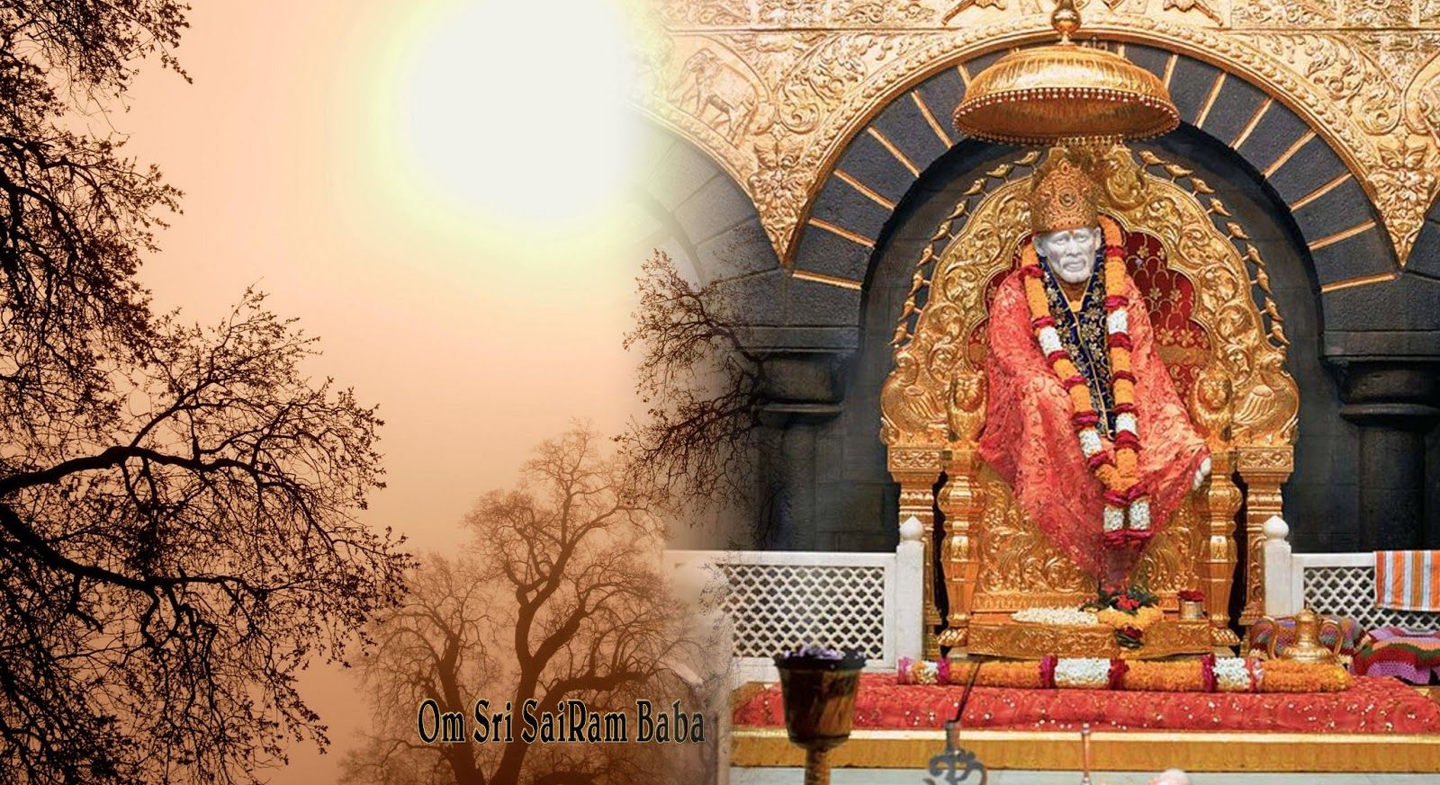 1600x880 Sai Baba 3D Wallpaper For Mobile, Download Wallpaper, Desktop