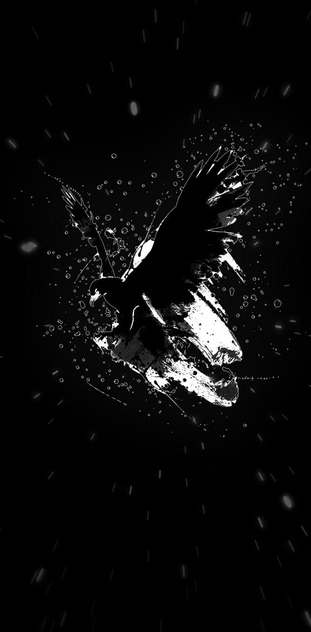 630x1280 Black eagle wallpaper, Phone