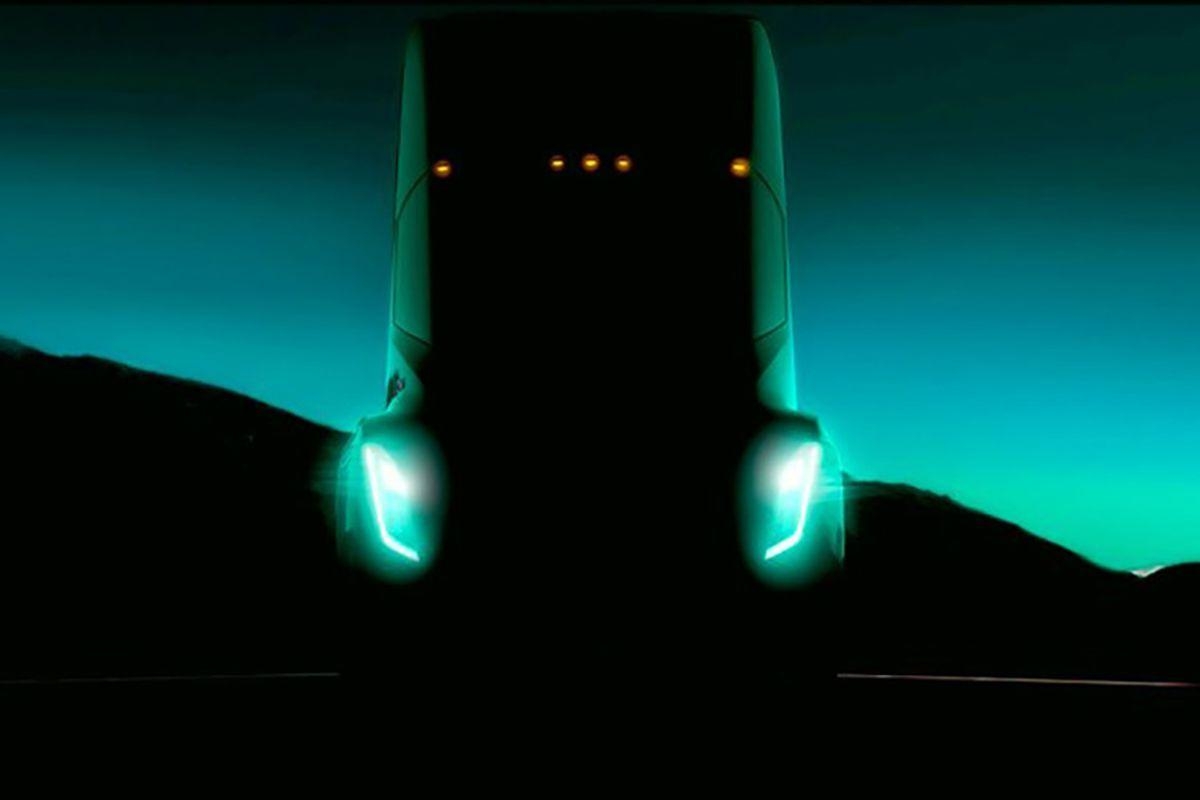 1200x800 Image of Tesla's electric semi truck surfaces, Desktop