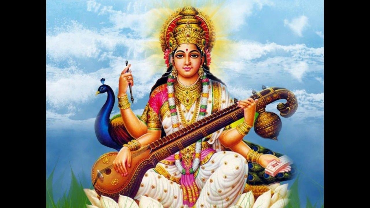 1280x720 Best Goddess Maa Saraswathi Image, Saraswathi Wallpaper, Desktop