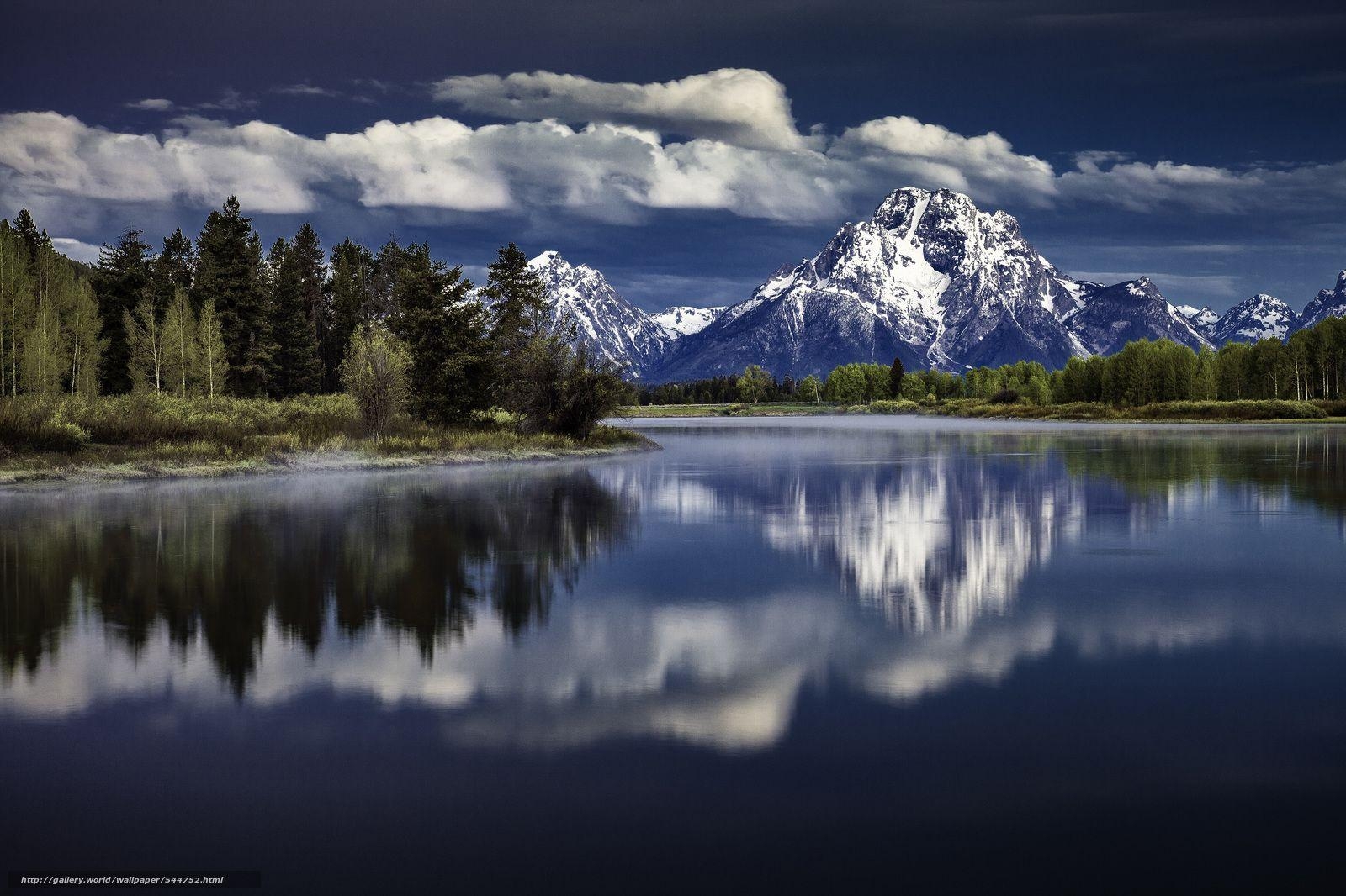 1600x1070 Download wallpaper Grand Teton National Park, lake, Mountains, Desktop