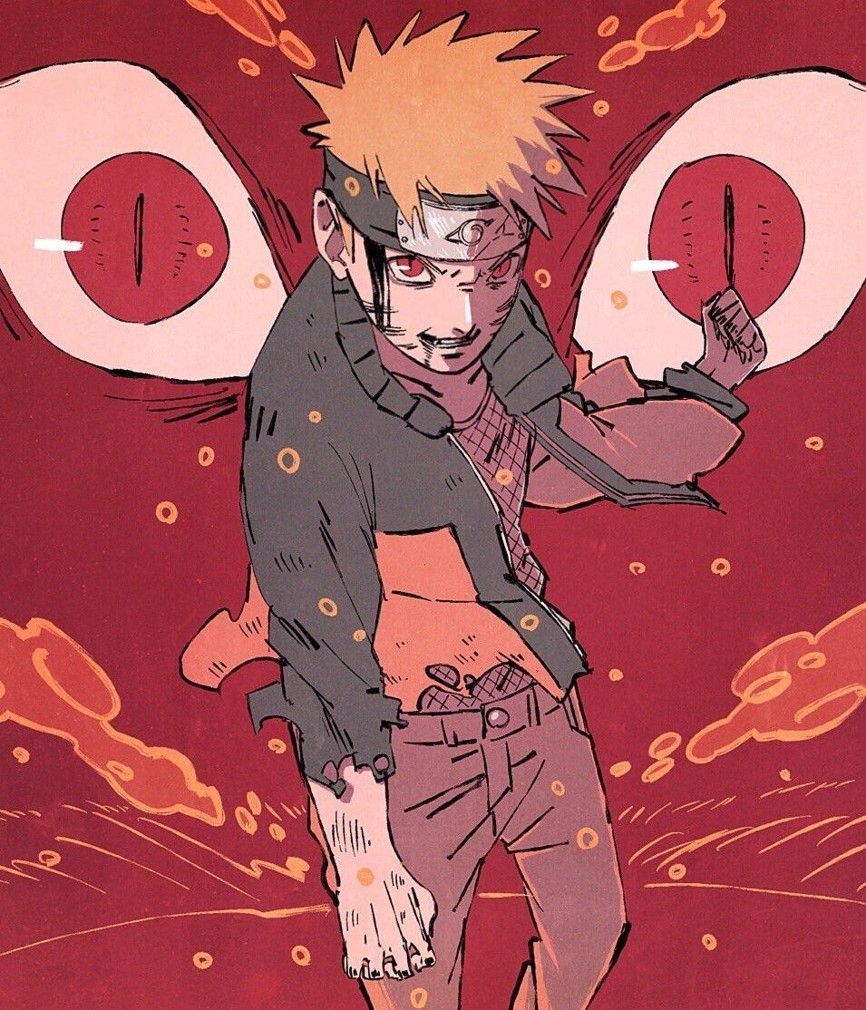 960x1120 Naruto. early Kurama mode. iPhone X Wallpaper X, Phone