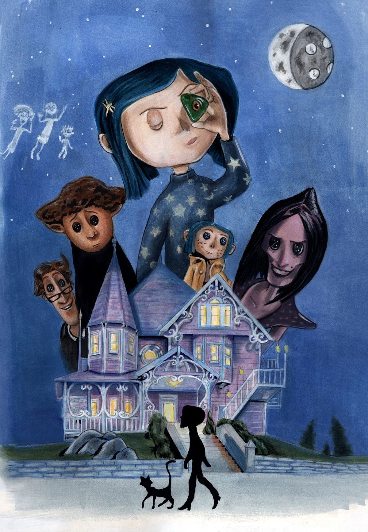 1200x1740 Coraline movie poster. Papeis de parede desenhos, Phone