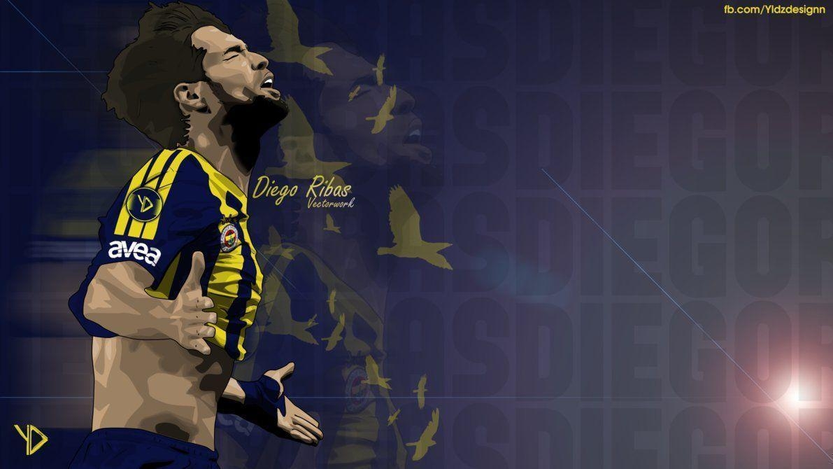 1200x670 Diego Ribas Vector with Fenerbahce SK, Desktop