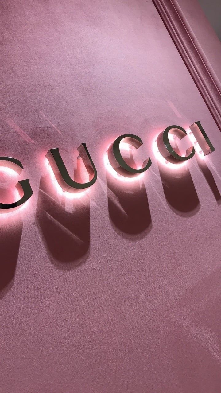 720x1280 Pink Gucci Sign, Phone