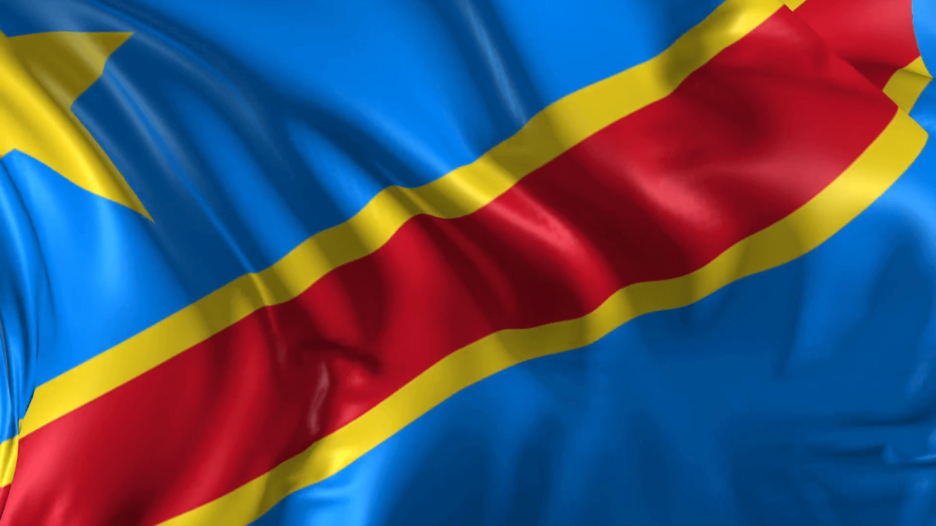 1920x1080 Flag of Democratic Republic of Congo- Beautiful 3D animation, Desktop