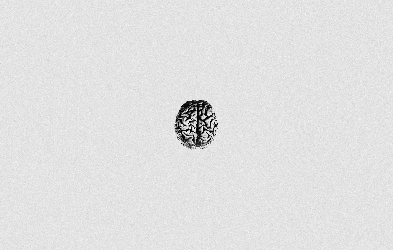 1340x850 Wallpaper Brain, White, Rap, Scream, Black and White, Trap_metal, LXRDSZN, SCARLXRD image for desktop, section минимализм, Desktop