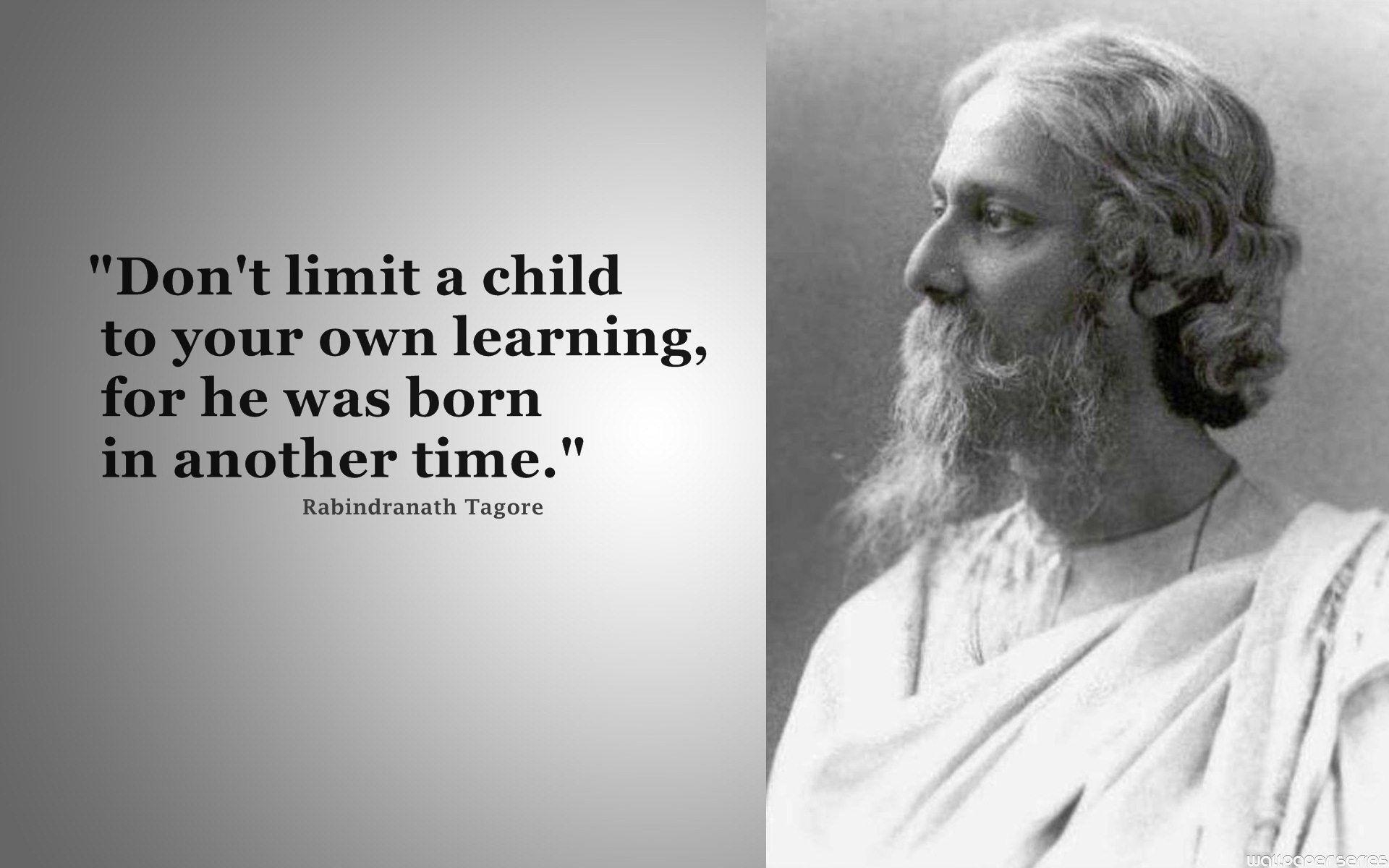 1920x1200 Rabindranath Tagore Limit A Child Quotes Wallpaper, Desktop