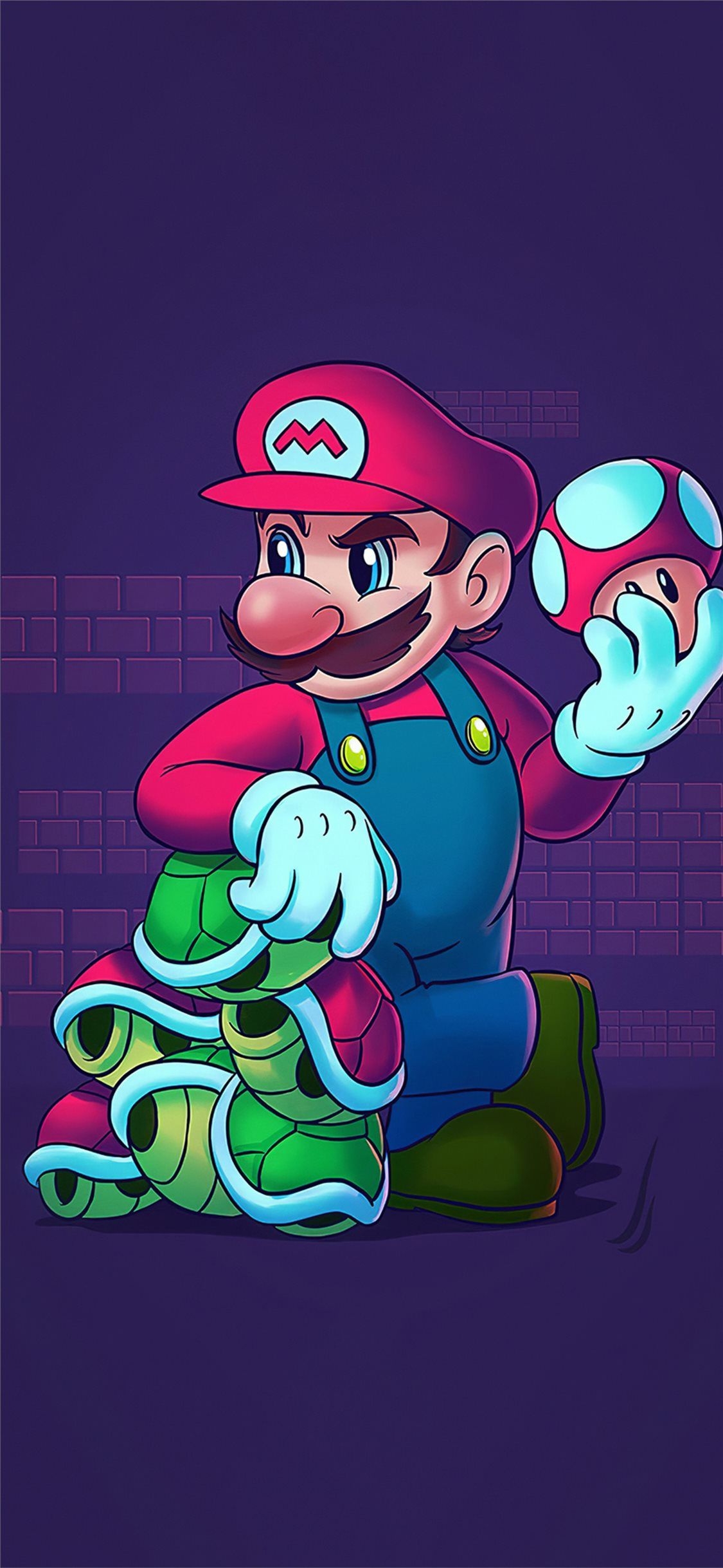 1130x2440 super mario nintendo 4k iPhone Wallpaper Free Download, Phone