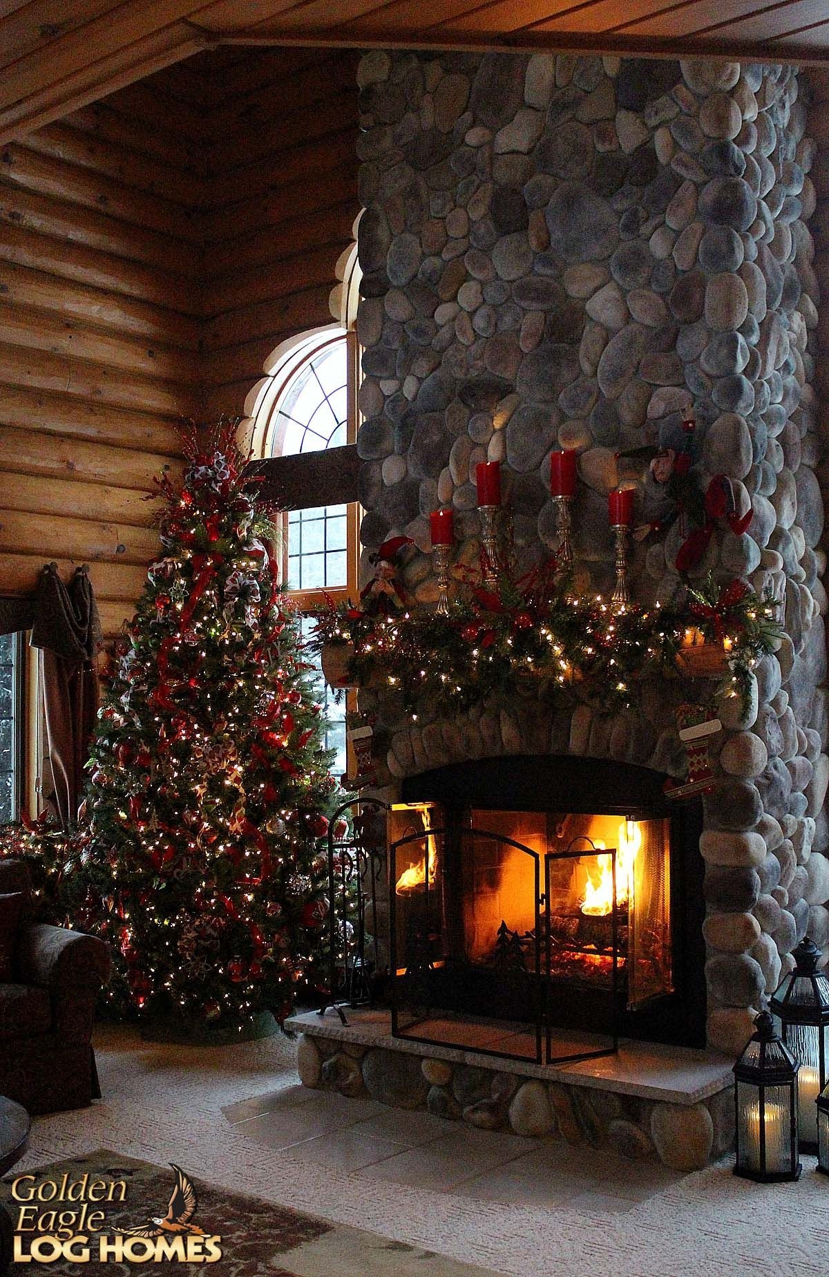 1200x1850 Cozy Rustic Christmas. A Cozy Rustic Christmas. Rustic christmas, Cabin christmas, Christmas fireplace, Phone