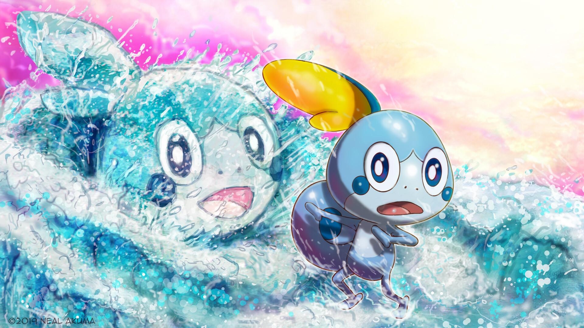 1920x1080 Sobble and Waves Akuma and Waves HD Wallpaper, Desktop