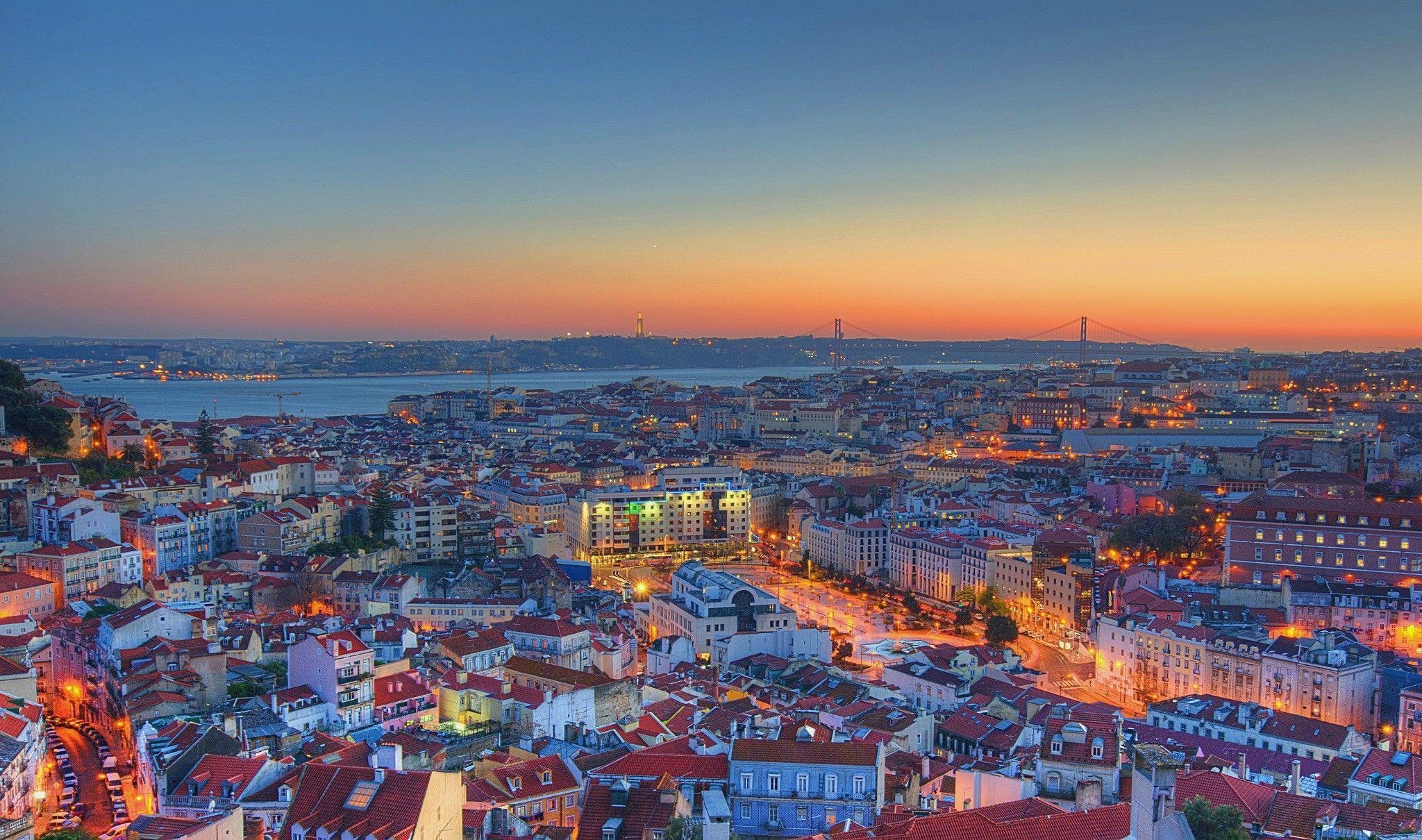 2050x1210 Lisbon Wallpaper HD Download, Desktop