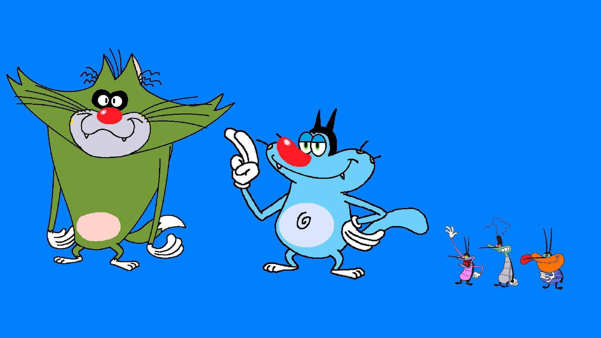 1920x1080 Download Oggy And The Cockroaches Ms Paint Wallpaper, Desktop