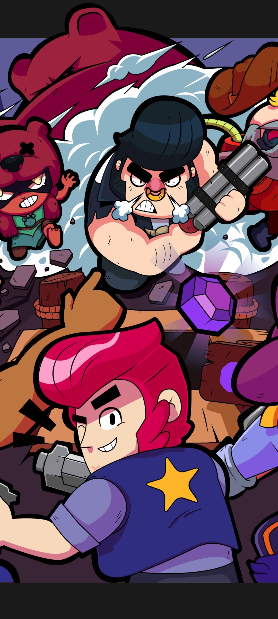 1080x2400 Download Brawl Stars wallpaper for mobile phone, free Brawl Stars HD picture, Phone